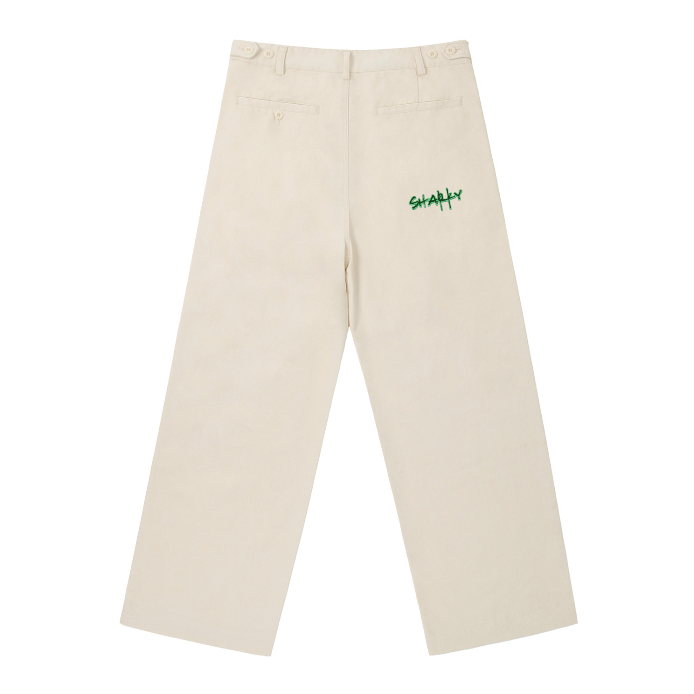 Adjustable Waist Straight-Leg Pants