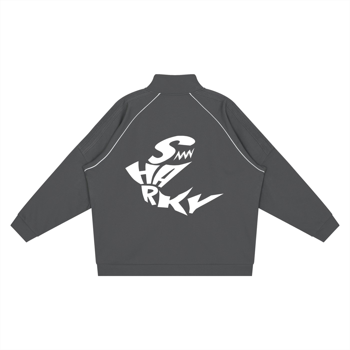 Reflection Striped Raglan Sleeve Jacket