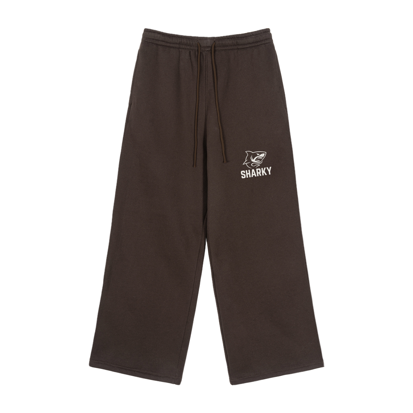 Fleece Drawstring Straight-Leg Sweatpants