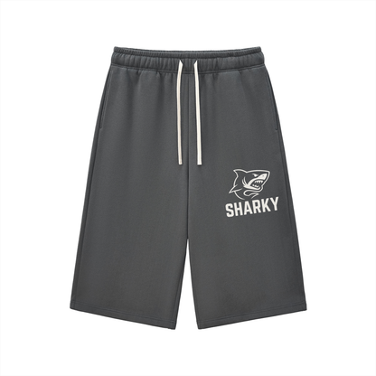 Relaxed Drawstring 3/4 Sweatpants