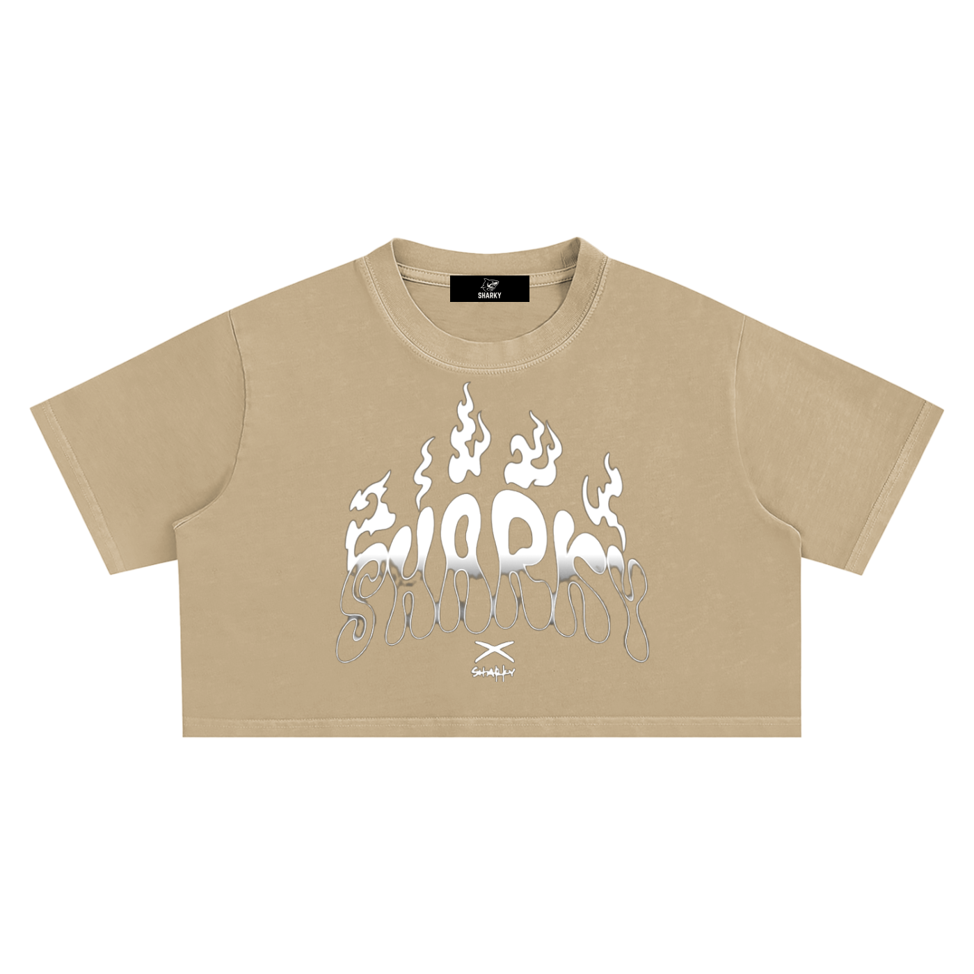 Snow Washed Crop Top