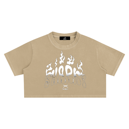 Snow Washed Crop Top