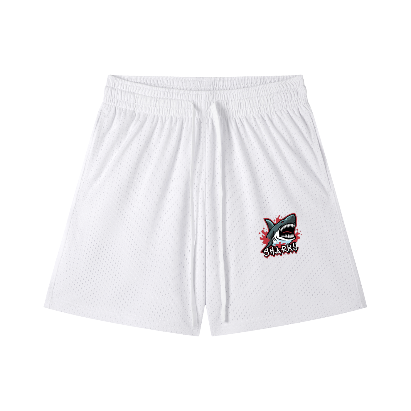 Mesh Drawstring Shorts