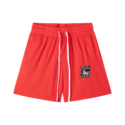 Mesh Drawstring Shorts