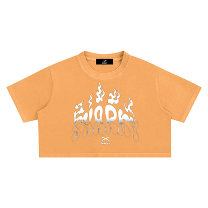 Snow Washed Crop Top