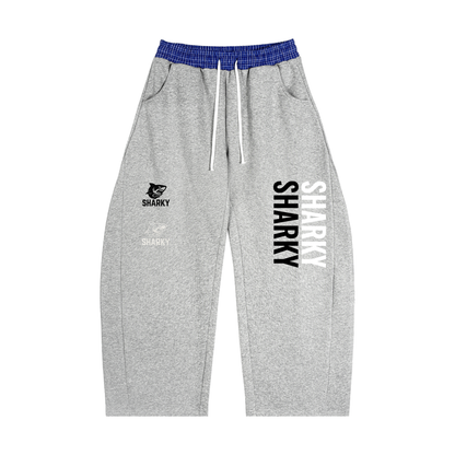 Plaid Waistband Barrel Sweatpants