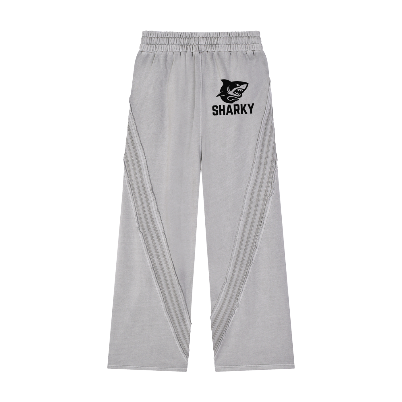 Snow Washed Tape Raw Edge Sweatpants