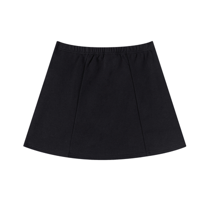 Contrast Side Stripe Slit Skirt Womens