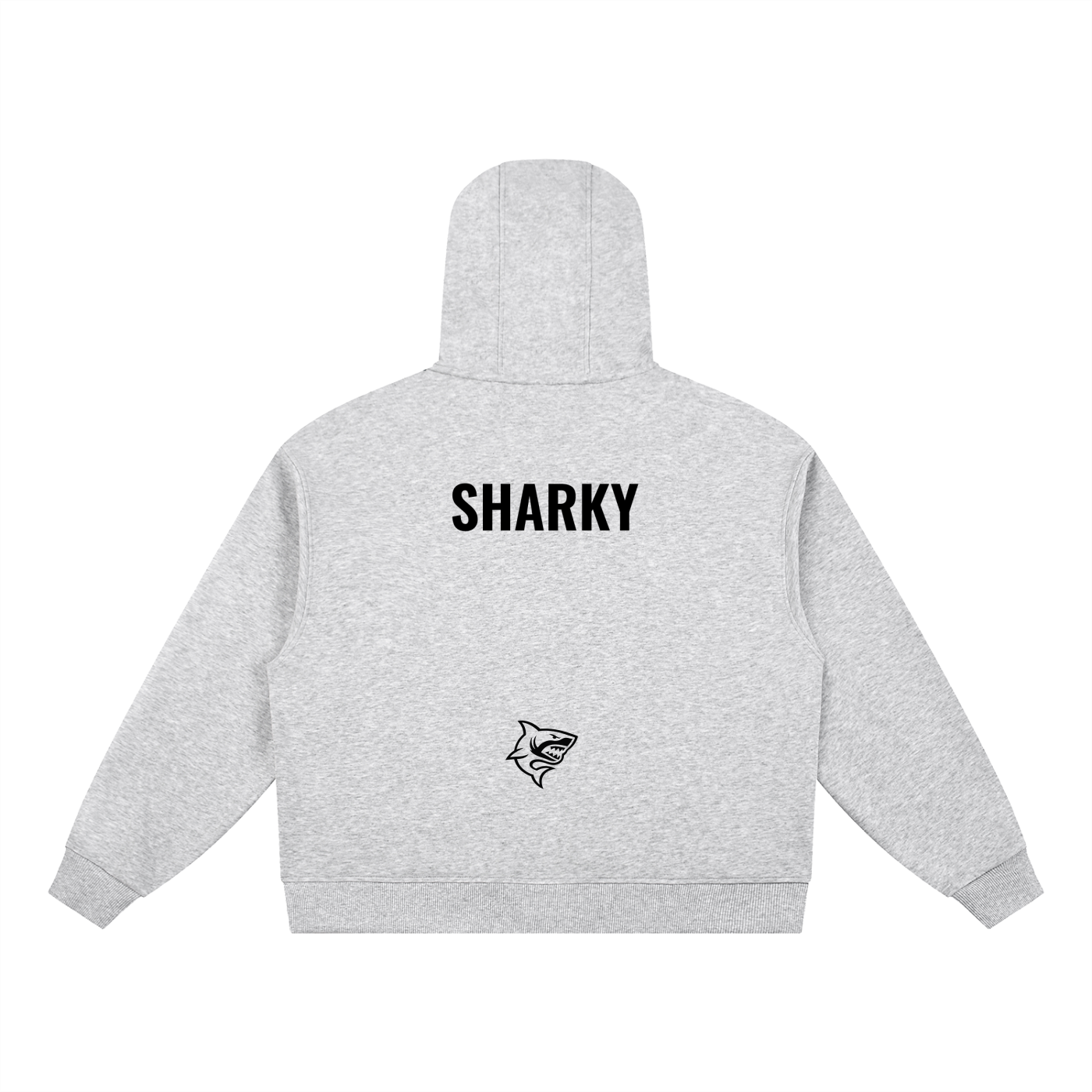 Boxy Button Placket Hoodie