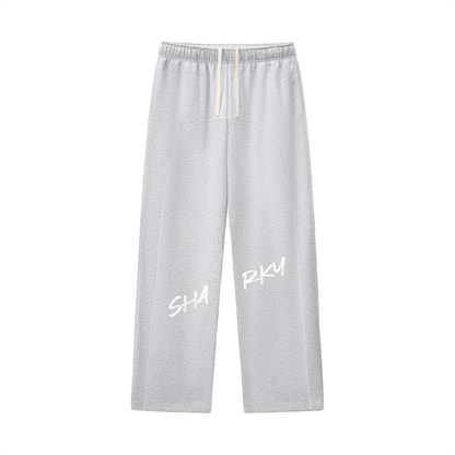 Contrast-Stitched Fleece Sweatpants