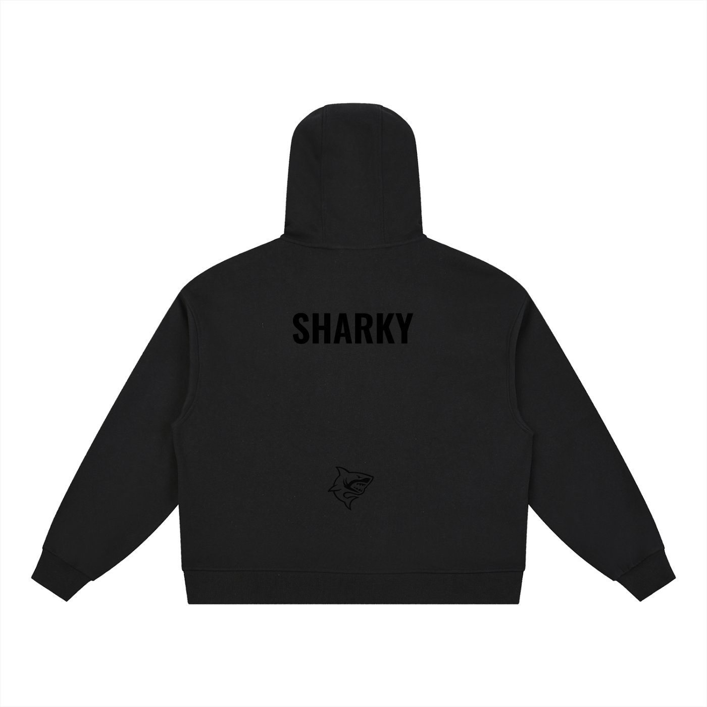 Boxy Button Placket Hoodie