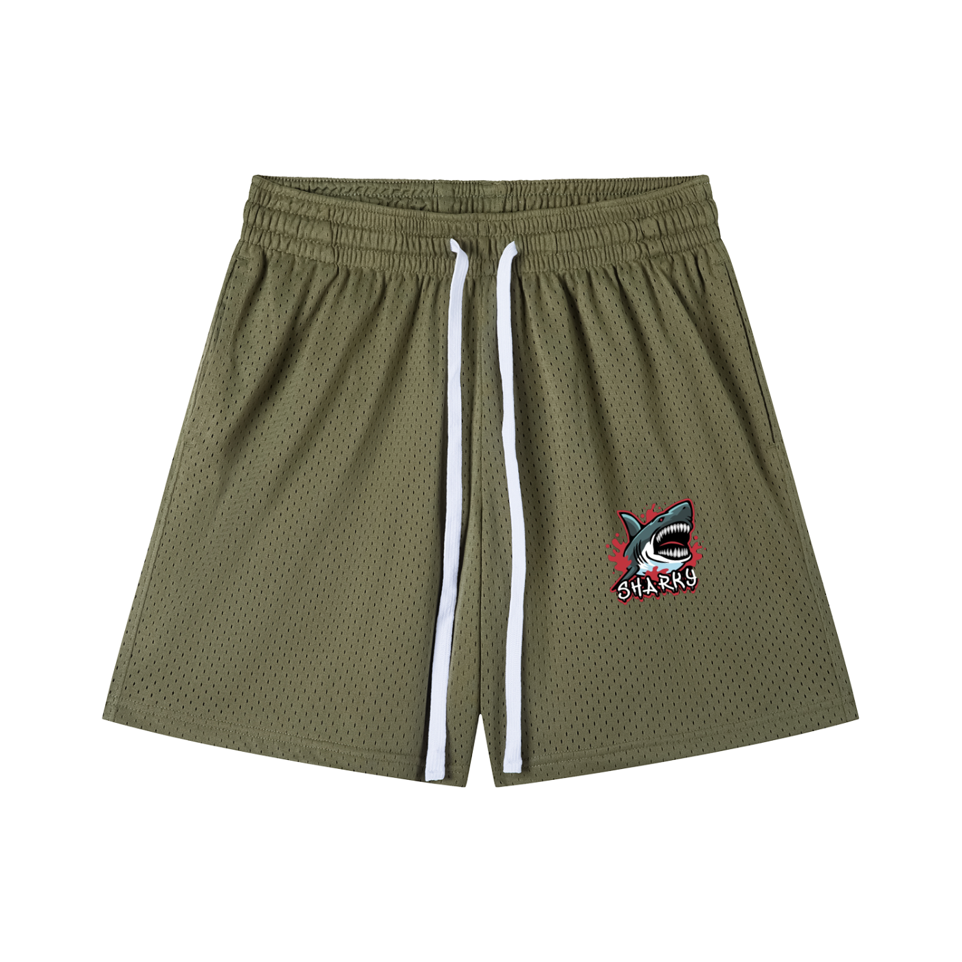Mesh Drawstring Shorts
