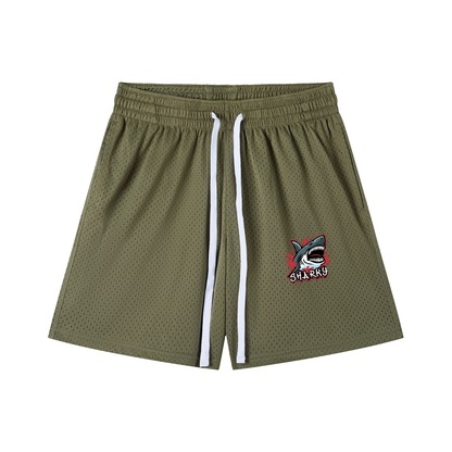 Mesh Drawstring Shorts