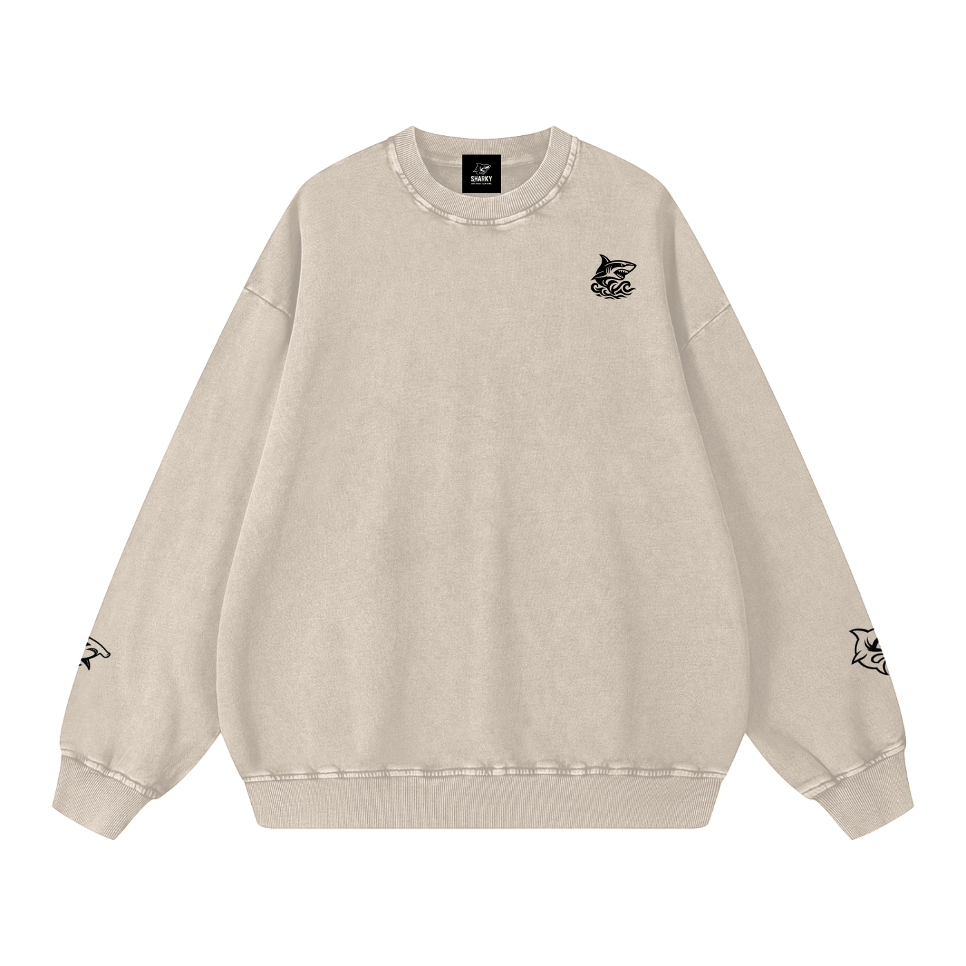 Snow Washed Oversized Sweatshirt