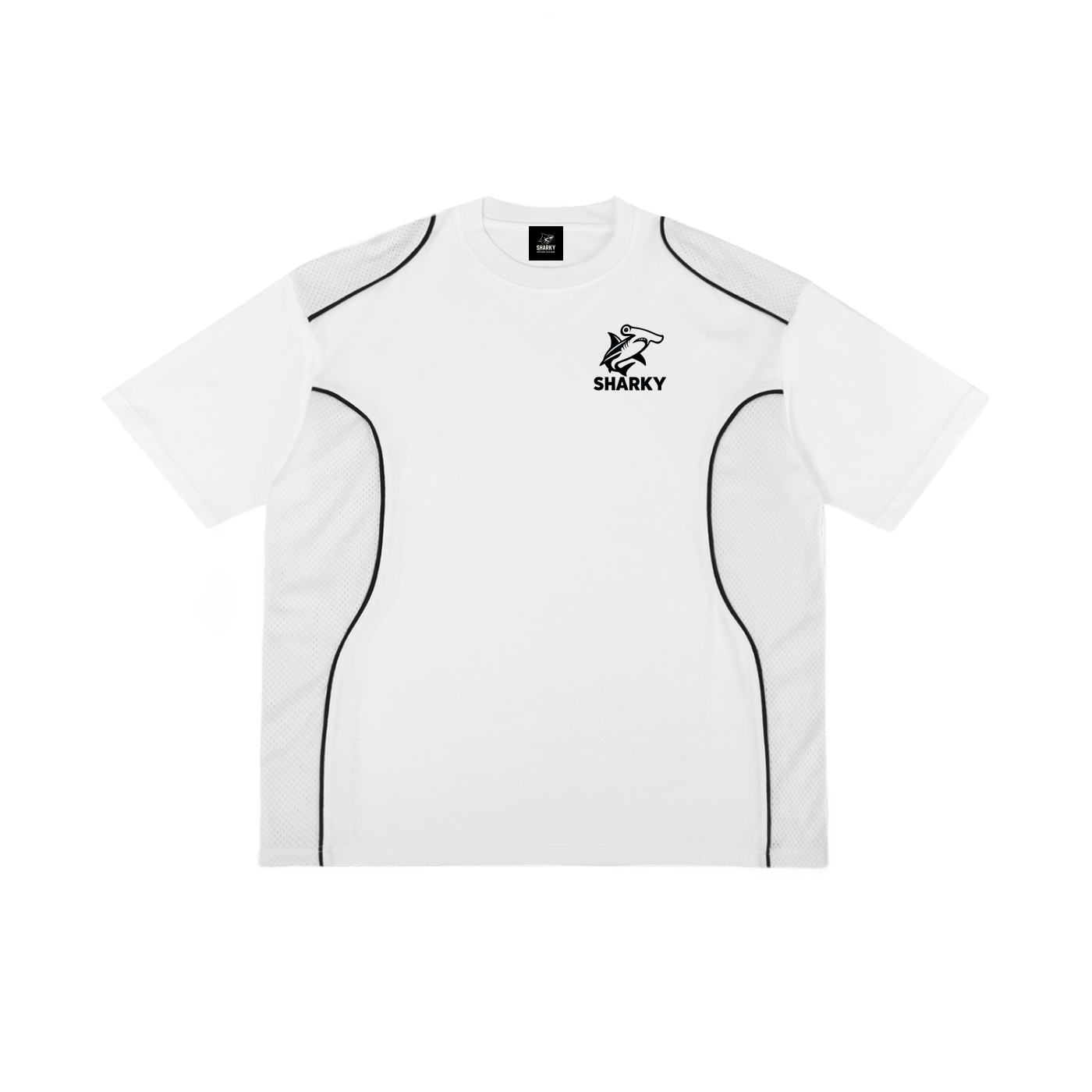 Contrast Piped Panel T-Shirt