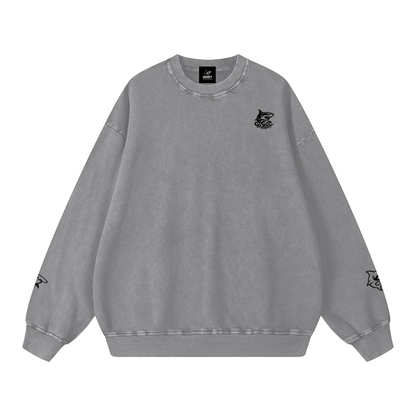 Snow Washed Oversized Sweatshirt