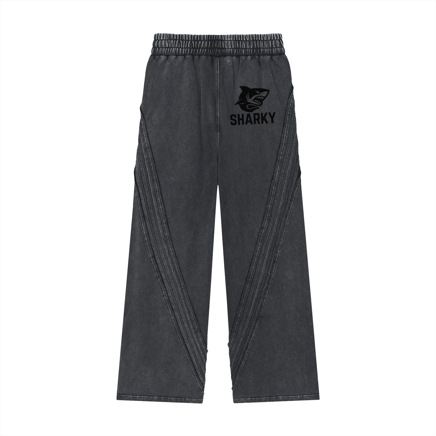 Snow Washed Tape Raw Edge Sweatpants
