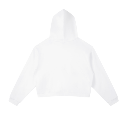 Contrast Side Stripe Cropped Hoodie Womens