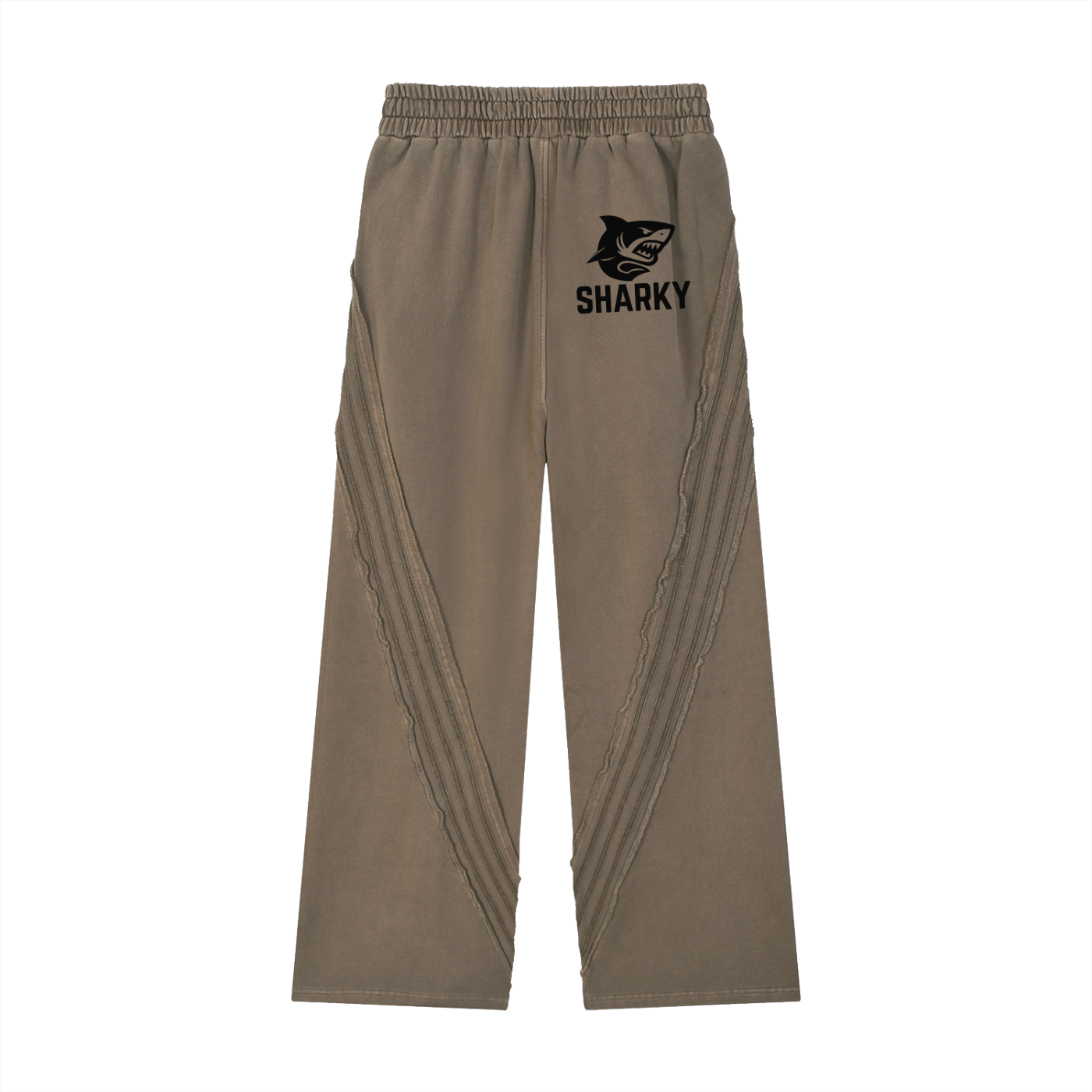 Snow Washed Tape Raw Edge Sweatpants