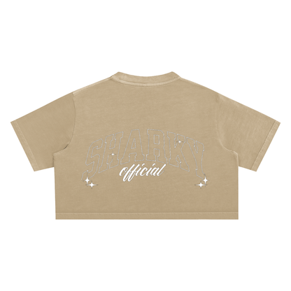 Snow Washed Crop Top