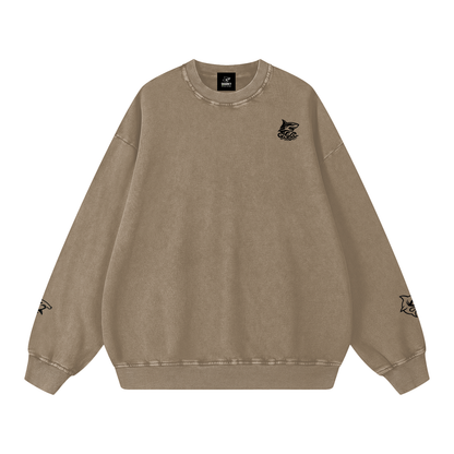 Snow Washed Oversized Sweatshirt