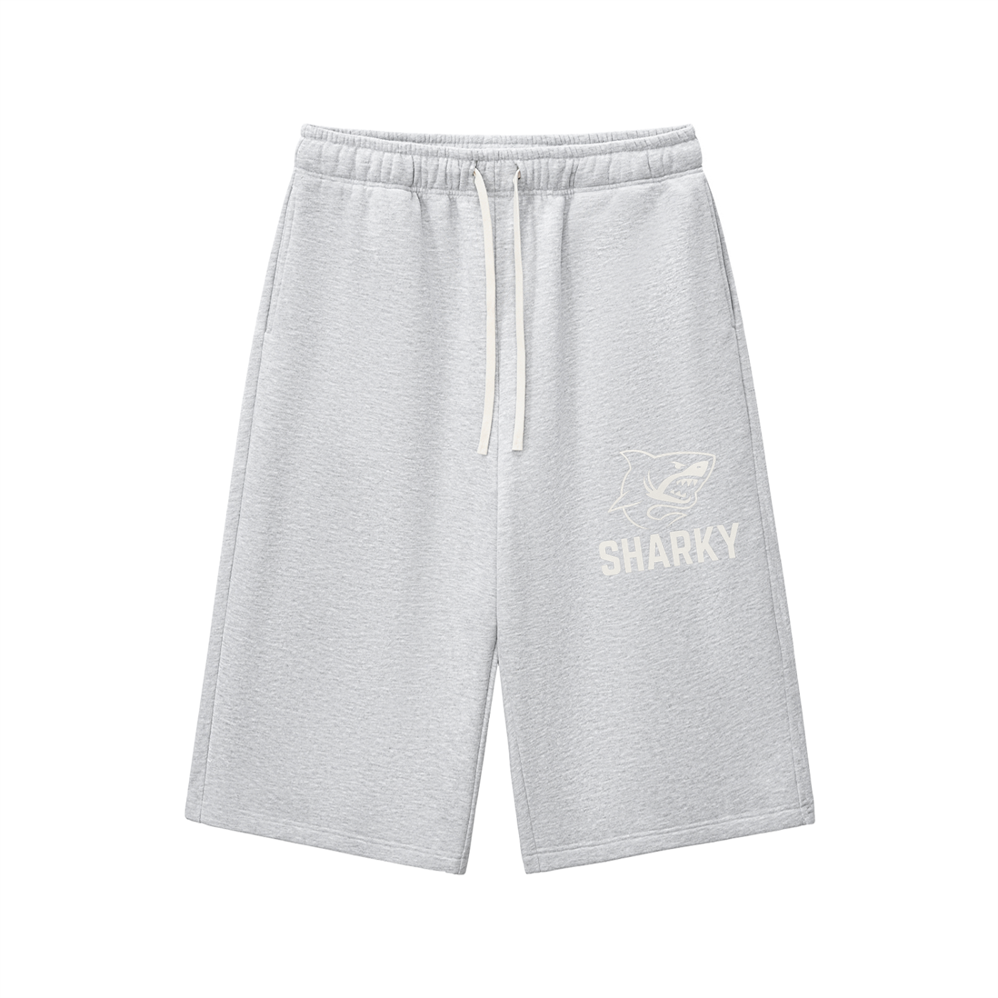 Relaxed Drawstring 3/4 Sweatpants
