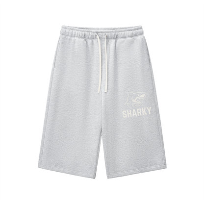 Relaxed Drawstring 3/4 Sweatpants