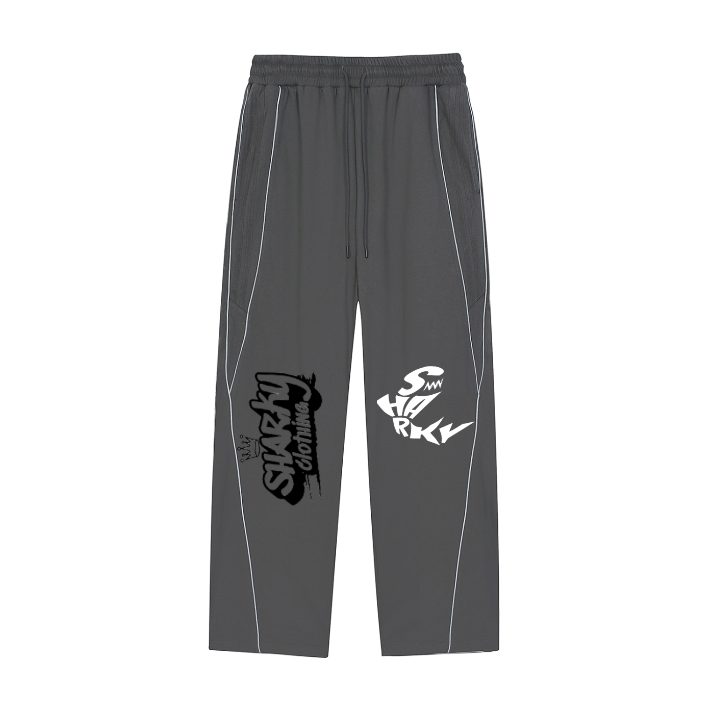 Reflection Striped Straight-Leg Sweatpants