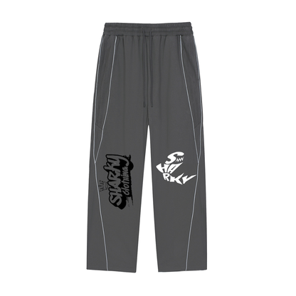 Reflection Striped Straight-Leg Sweatpants