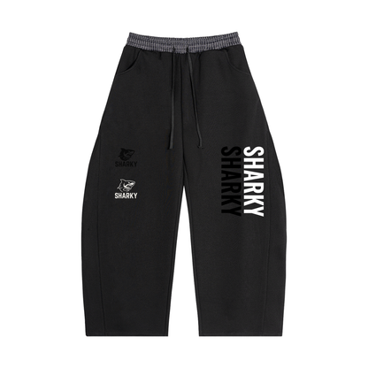Plaid Waistband Barrel Sweatpants