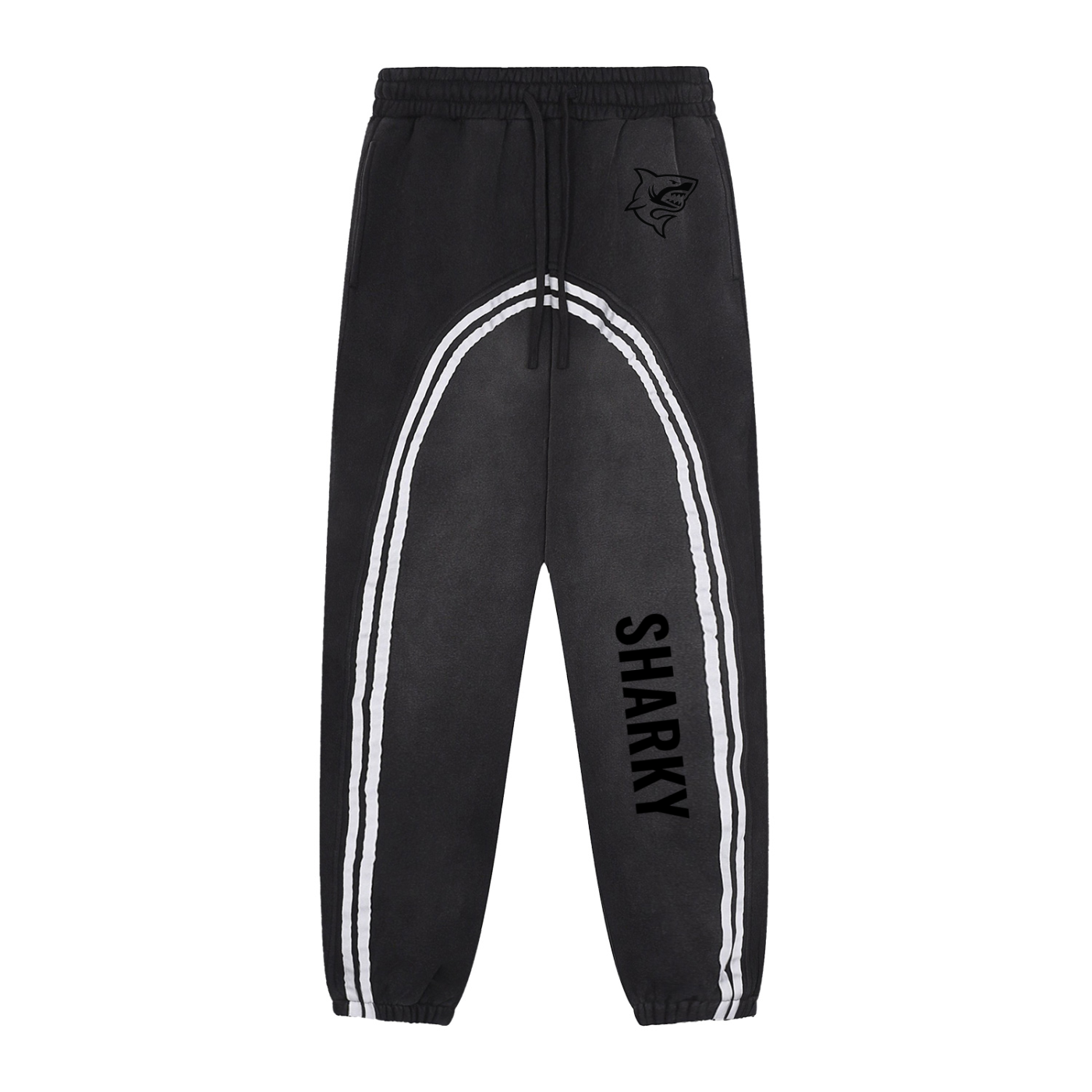 Sun Fade Contrast Tape Fleece Jogged Sweatpants