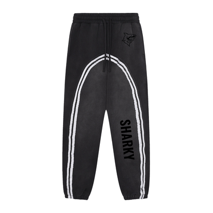 Sun Fade Contrast Tape Fleece Jogged Sweatpants