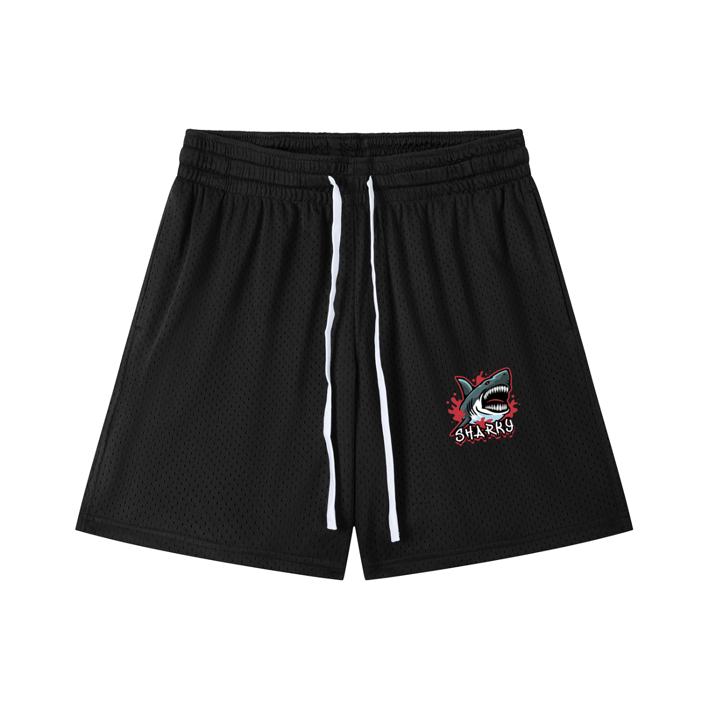 Mesh Drawstring Shorts