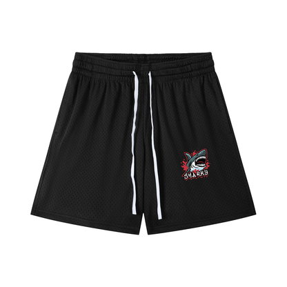 Mesh Drawstring Shorts